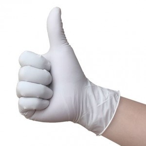 Sterile medical surgical disposable gloves latex powdered gloves