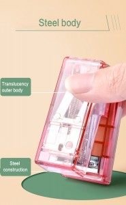 358T Mini PET Transparent Stapler