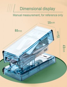 358T Mini PET Transparent Stapler