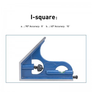DASQUA High Accuracy 300mm / 12” Easy Reading Digital Electronic 4 Combination Square Set（(Steel Ruler + Square Head + Digital Protractor + Center Head )