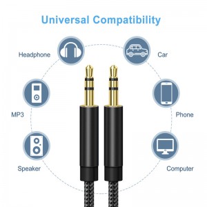 Super Strong Nylon Braided 3.5mm Male to Male Aux Cable