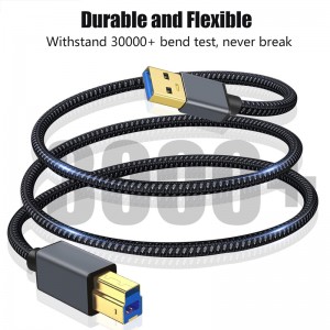 USB 3.0 Cable A Male to B Male, Superspeed USB 3.0 A-B/A Male to B Male Cable