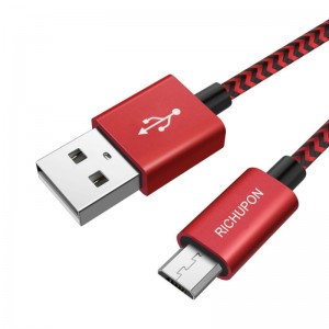 Wholesale Price To Microusb Adapter - High Quality Nylon Braided Micro USB Cable  – Richupon