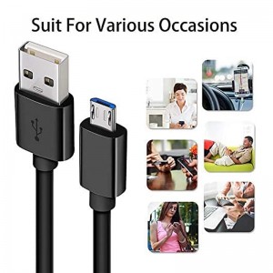 Micro USB Cable, Android Charger Cable，Android USB Charging Cable for Samsung