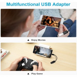USB C to USB 2.0 Adapter,Type-C OTG Cable, Type C Male to USB A Female Adapter/Cable