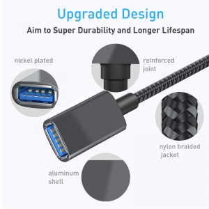5Gbps High-speed USB A Male to USB Female Cable/USB 3.0 Extension Cable