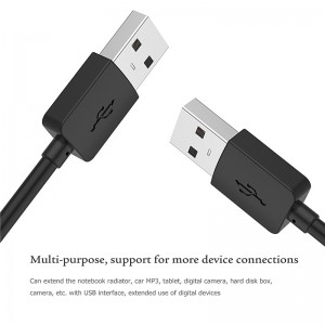 USB 2.0 Type A Male to Type A Male Cable, USB 2.0 Extension Cable