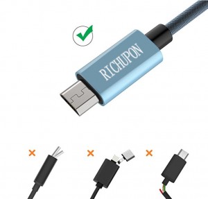 Micro USB Cable, Android Charger Cable Braided Sync and Fast Charging Cable