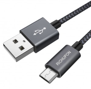 Micro USB Cable High Speed Data and Charging, Nylon Braided Charger Micro Cable