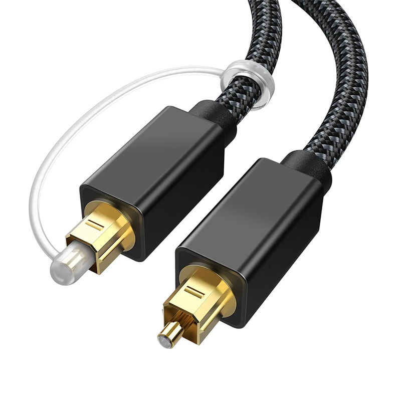Optical Audio Cable 24K Gold-Plated Optical Cable with Durable Nylon Jacket Featured Image