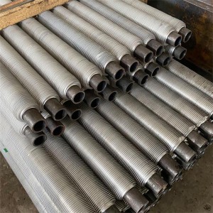 A213 T22 Finned Pipe Heat Exchanger Fin Tube Solid Type Cold Drawn