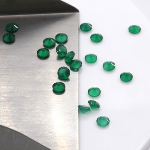 Hot New Products Green Dyed Agate - 1.0mm Natural Green Agate Loose Gems – Datianshanbian