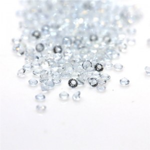 China wholesale Aquamarine Crystal - Natrual Aquamarine Loose Gems Round Cut 0.8mm – Datianshanbian