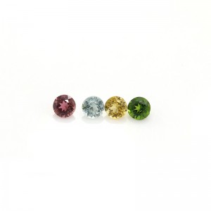 Chinese wholesale Fashion Gemstone Jewelry - Natural Color Tourmaline Loose Gems Round Cut 0.9mm – Datianshanbian