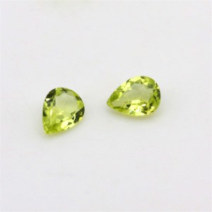 High Quality Peridot Rough - Natural Peridot Loose Gems Crystal Clean Pear Cut 2x3mm – Datianshanbian