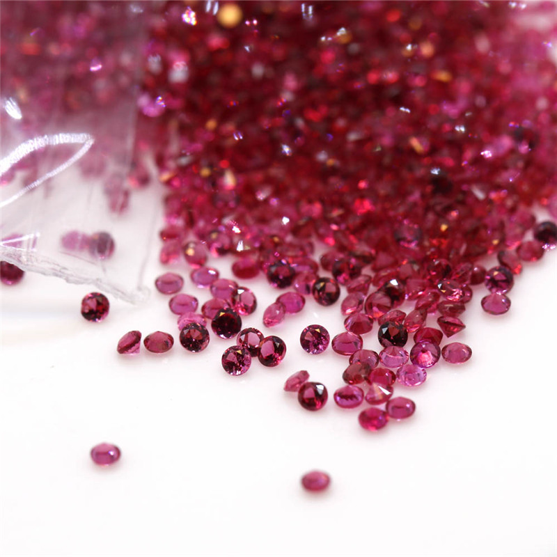 Natural Red Spinel Loose Gems Round Cut 0.7mm (1)