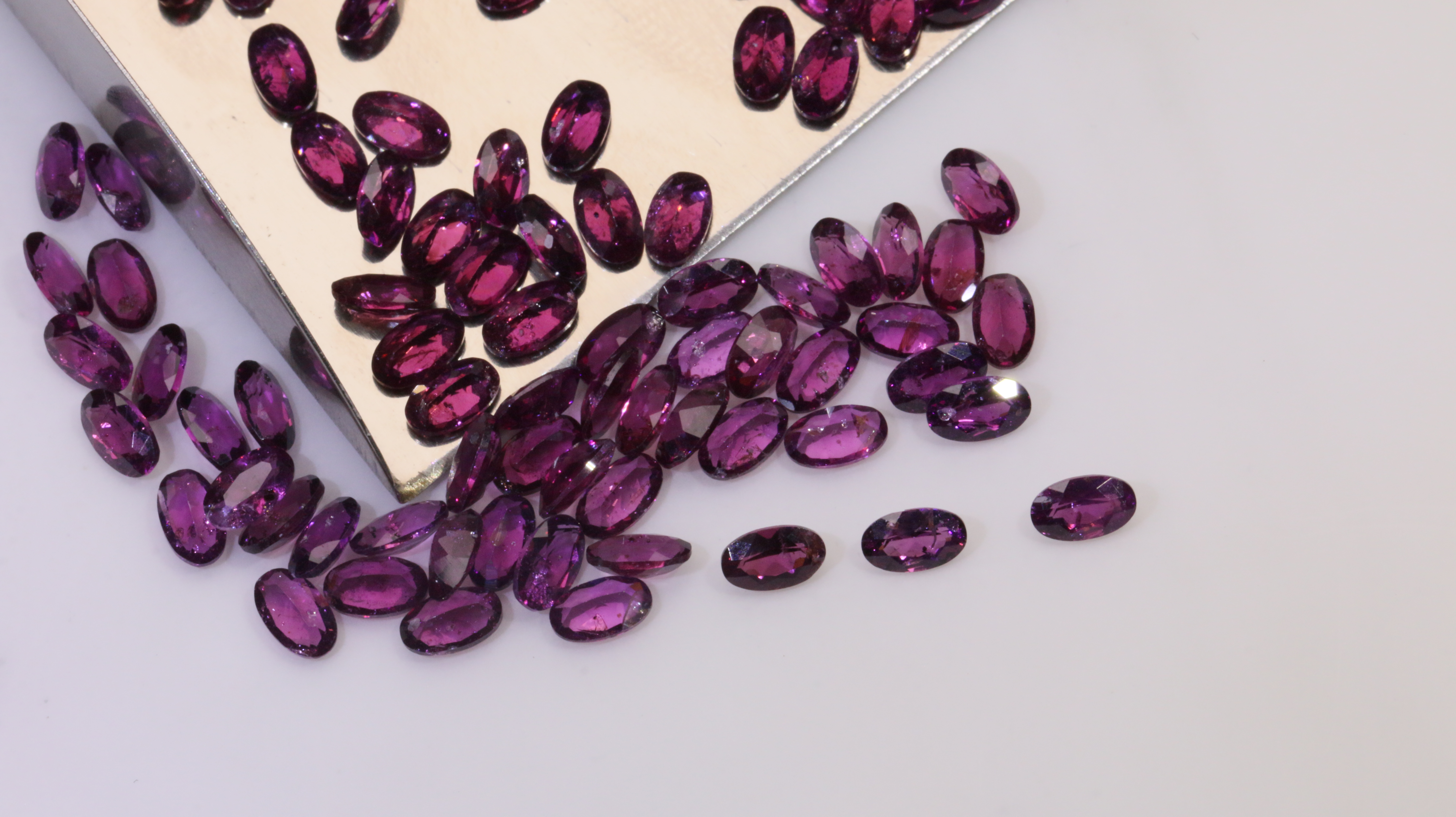 natural loose gemstone purple garnet marquise