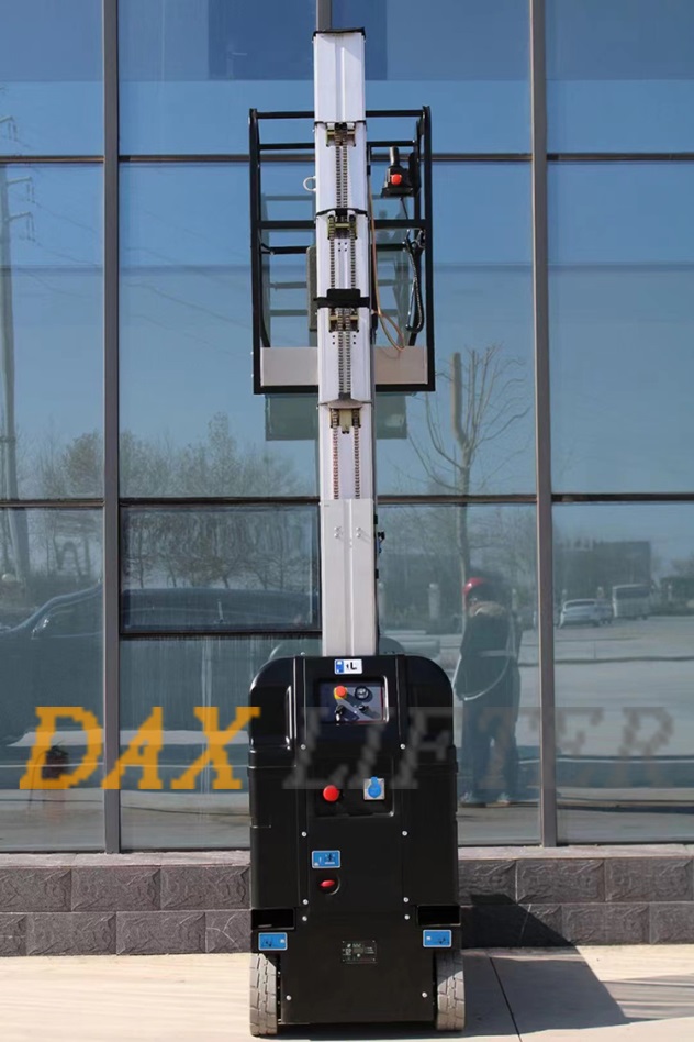 Application example of self-propelled aluminum man lift.
