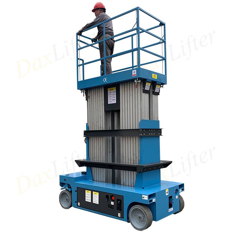 Hot sale Truck-Mounted Aluminum Lift Platform - Self Propelled Double Mast Aluminum Aerial Work Platform Supplier Suitable Price – Daxin