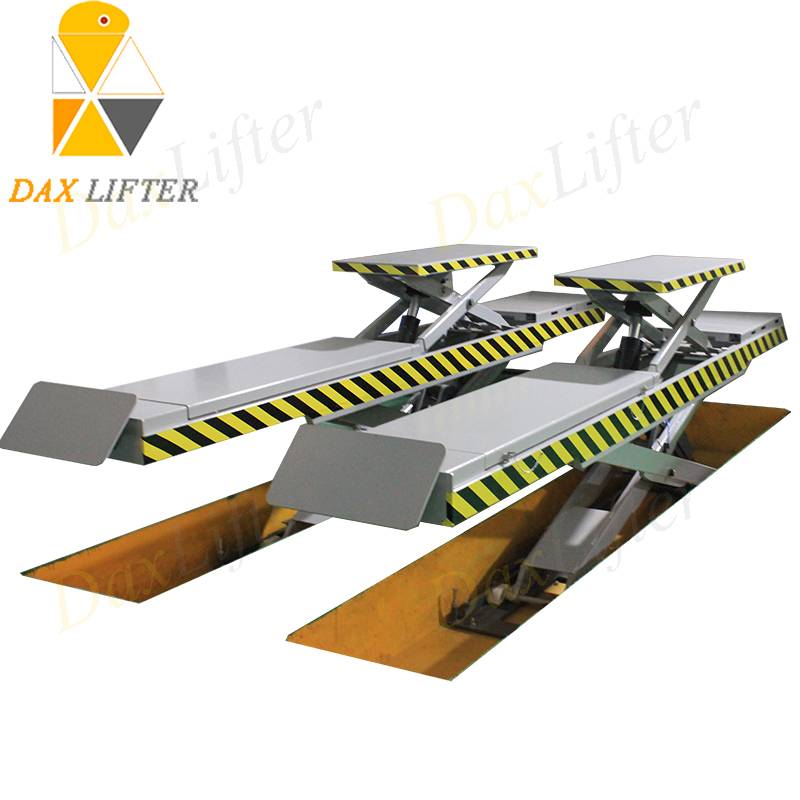 Scissor Car Lift Pit Installation with Second Lifting Function