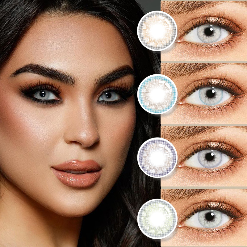 Wholesale Price Custom Colour Contact Lenses - DBeyes Girl Yearly Blue color Contact Color Lenses cosmetic colors for eyes non prescription – ComfPro