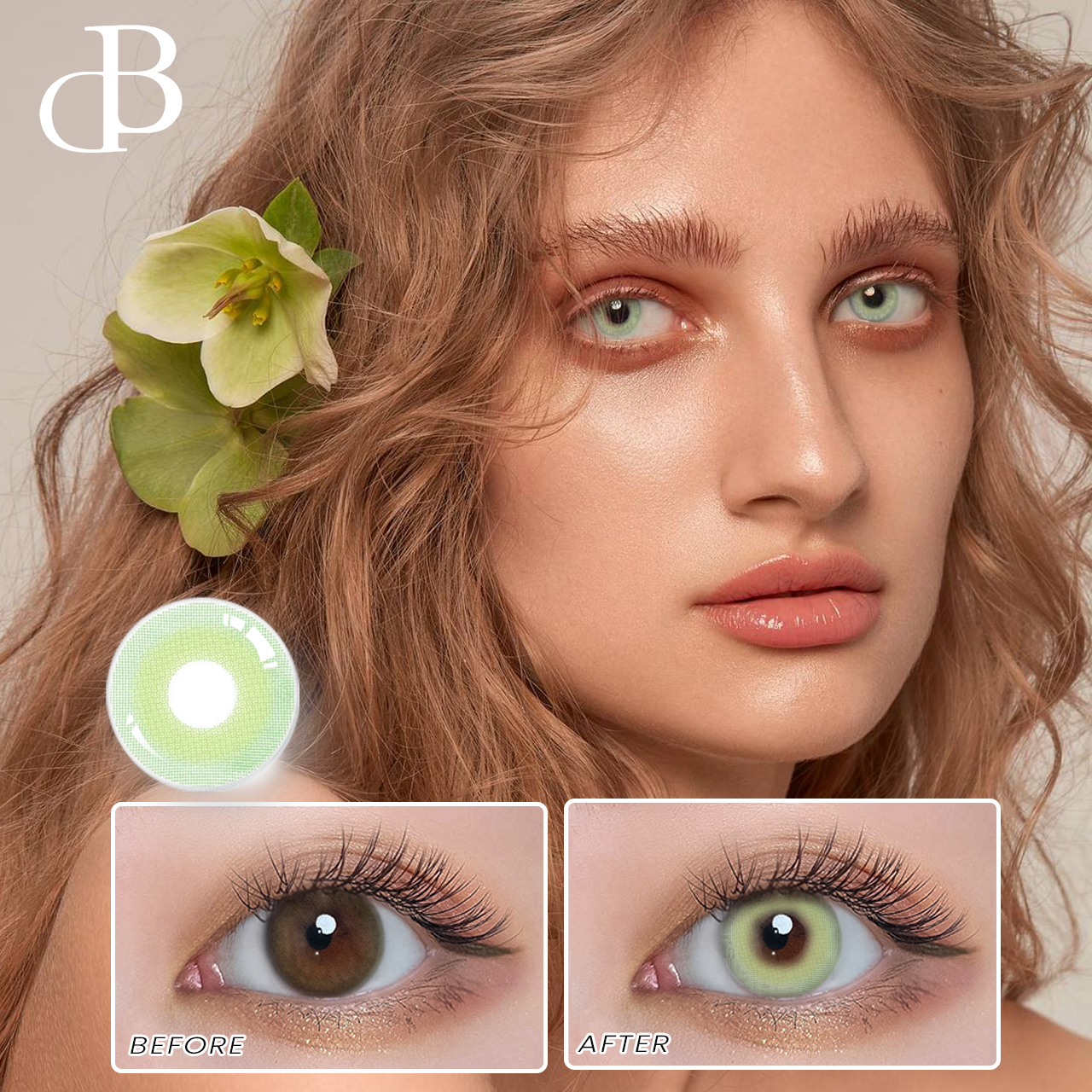 Free Shipping DBeyes Colored Lenses Contacts Eye Makeup Cosmetics Contacted Lens for Cosplay Beauty Color Contact Lenses