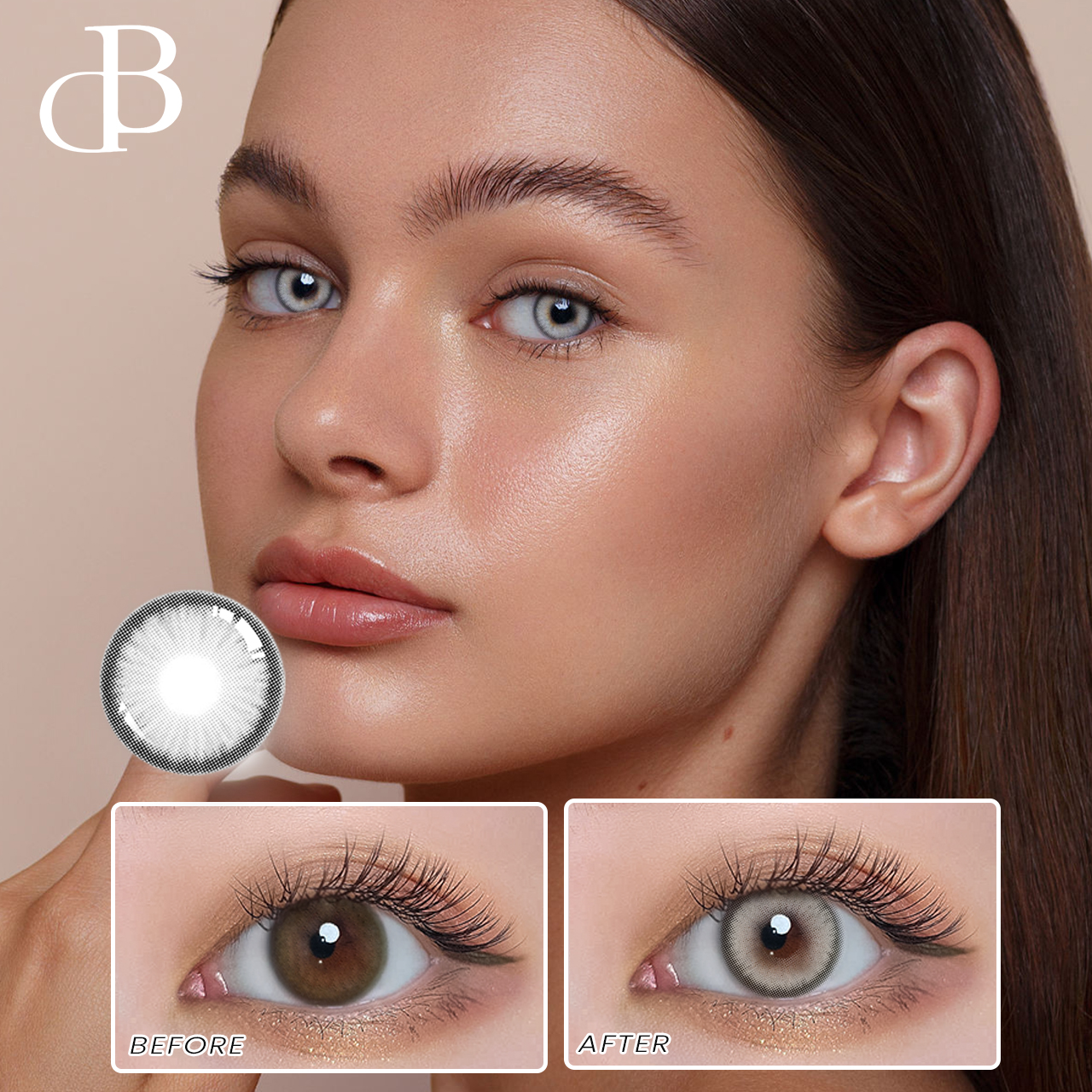 Honey moonlight 1 year in stock available super soft and natural color contact lenses
