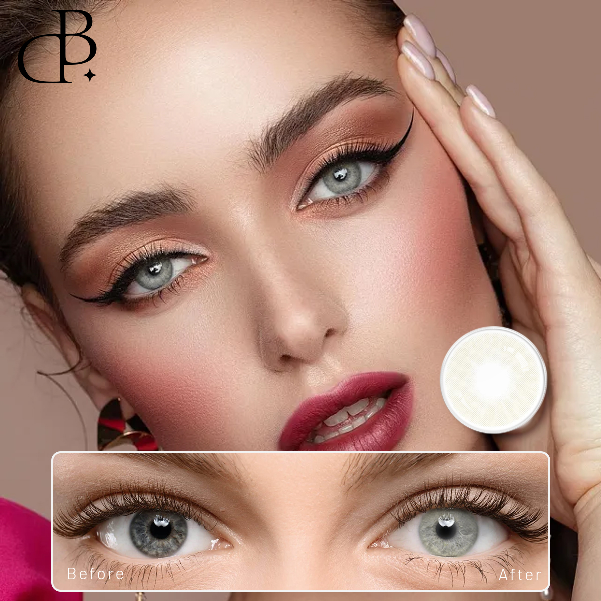 contact lenses Natural grey  wholesale bella style contact lenses eye lenses can oem power