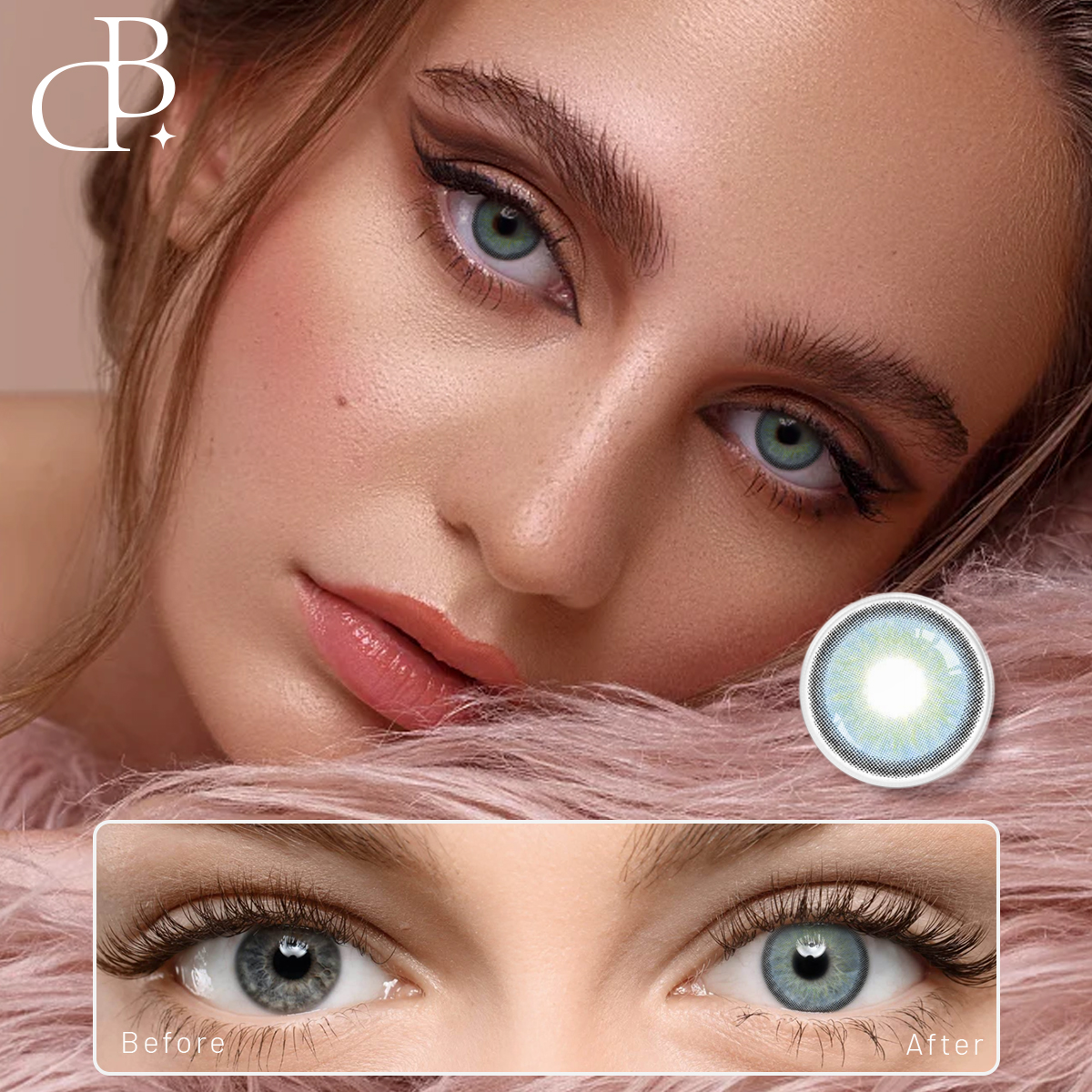 Russian blue factory wholesale cosmetic color contact lenses OEM lenses