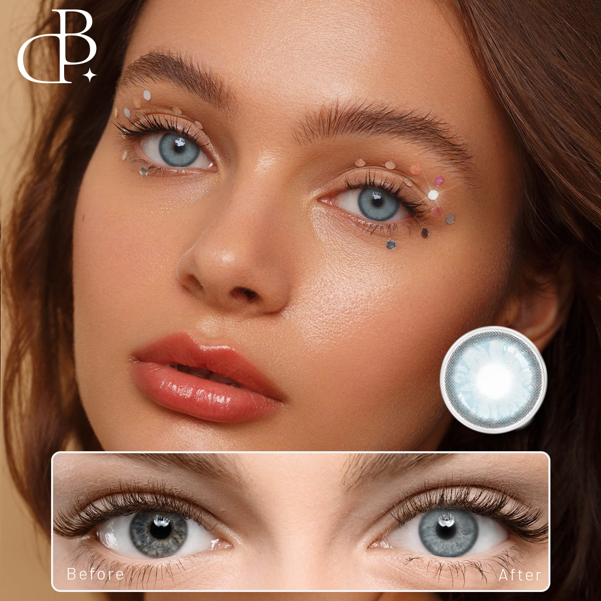 Blue normal small pupil hot sale charming soft color contact lenses wholesale good for dark eyes