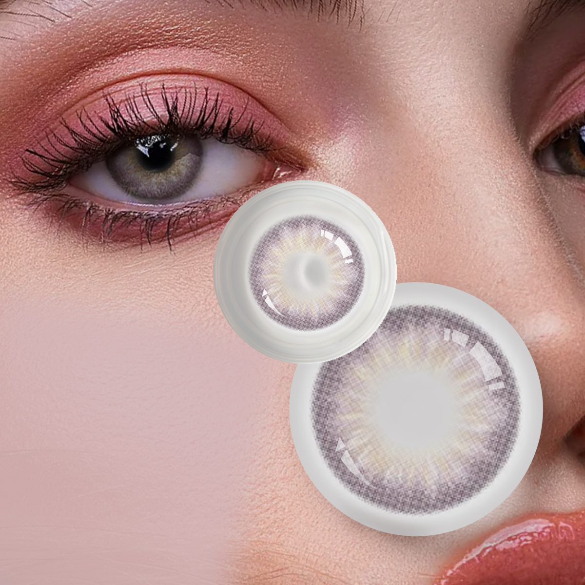 New Wholesale Lens Customized Yearly Eye Contact Lens  Cosmetic Eye Lenses Color Contact Lenses