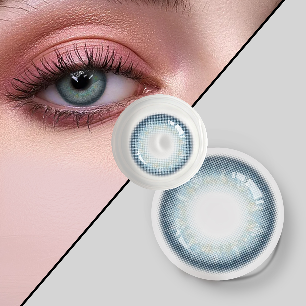 Remover Yearly Makeup blue finest color top in Dark eyes Plano color contact lenses from china