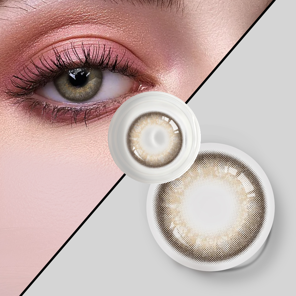 Fashion style contact lens cardboard package for contact lens oem contact for business