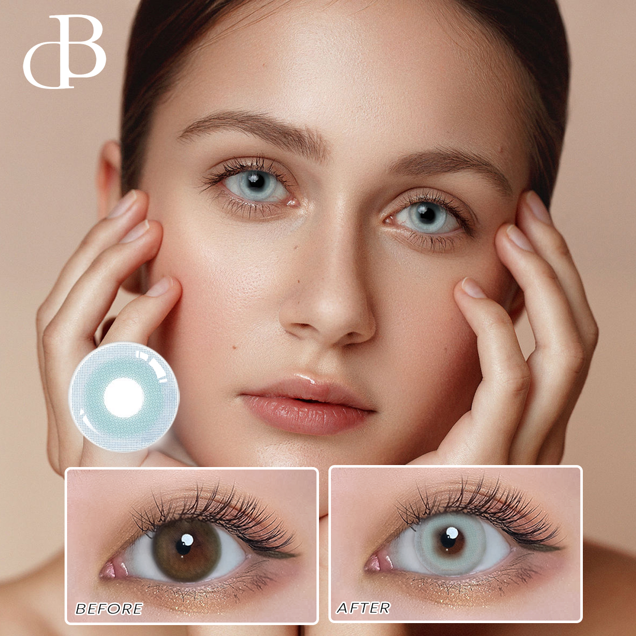 Wholesale Pure Vision Cosmetic Prescription Lens Quality Goods Eye Lens Color Contact Beauty Big