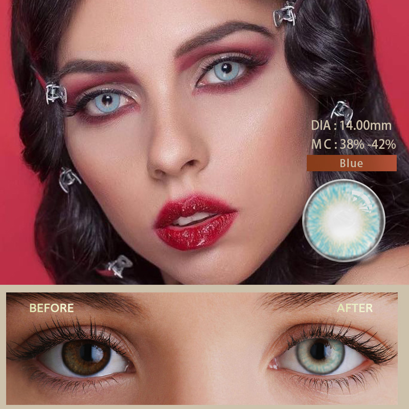 Low MOQ for Hot-Selling Natural Contact Lenses Freshlook with Power 0.00 to -10.00 Wholesale Contact Lens for Eyes