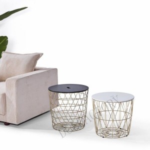 steel wire side table or end table by sofa ET04 ET05