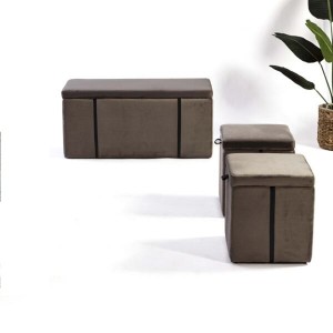 storage pouf or ottoman for seat or footrest P017