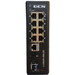 IS2100D-2GF8GT-P R3 Din-Rail Industrial Ethernet Switch