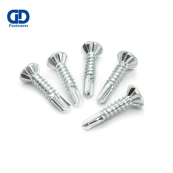 CSK head cushioned tooth antiskid self drilling screw1