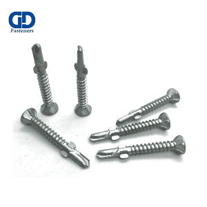 Chinese Professional Roofing Screw Taiwan - Dacromet self drilling screw,flat head with ears sds – DD Fasteners