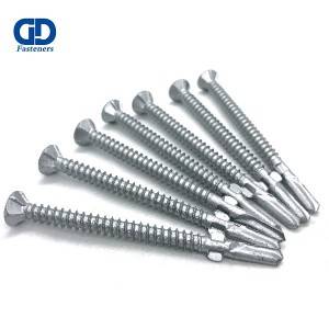 2020 Good Quality Roofing Screw - Dacromet self drilling screw,flat head with ears – DD Fasteners