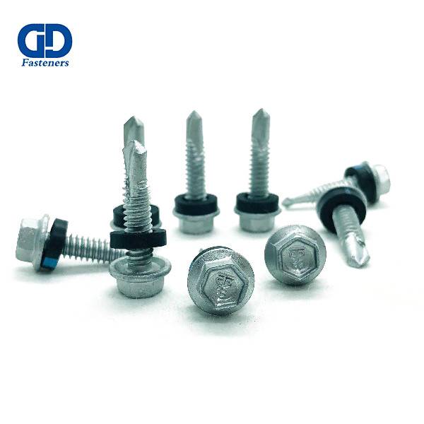 Manufactur standard Self Drilling Screws With Washer - Dacrometed hex flange head self drilling screw – DD Fasteners