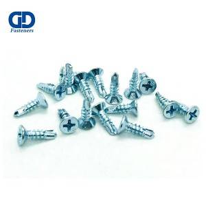 Factory Outlets Self Drilling Screws With Wings - Flat cross head self drilling screw #6 – DD Fasteners