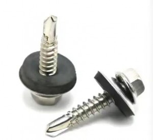 SS 410 Hex Head Self-drilling Screw With EPDM Bonded Washer