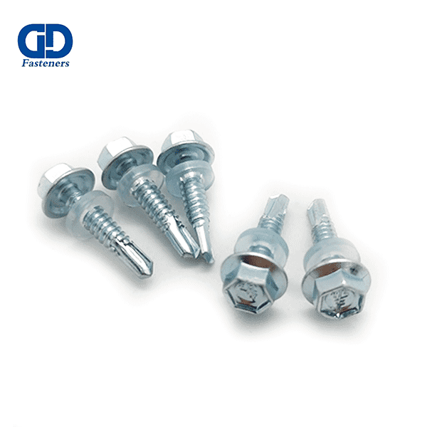 Fast delivery Self Drilling Roofing Screw - Hex Head Self Drilling Screw (Blue& White) – DD Fasteners