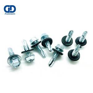 Hex Head Self-drilling Screw with EPDM Washers #12