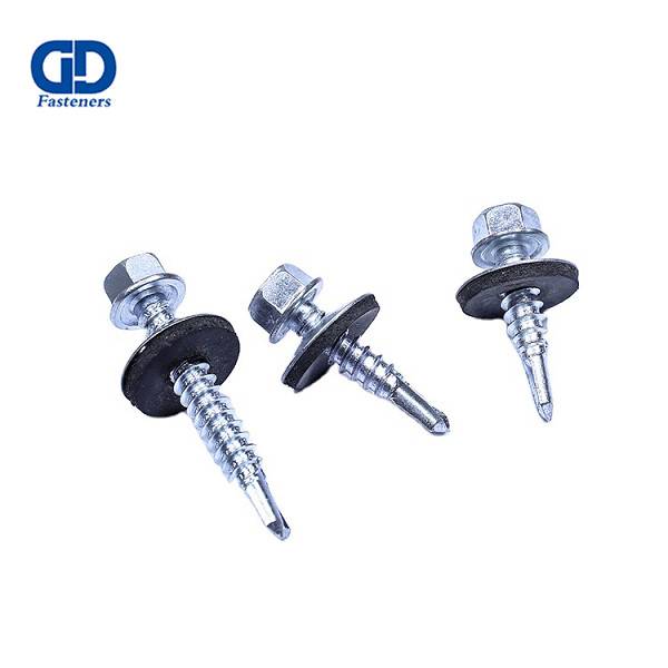 OEM/ODM China Hex Flange Head Self Drilling Screws - Hex head assembled EPDM Bonded washer SDS – DD Fasteners