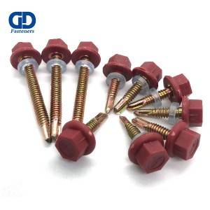 Cheap PriceList for Patta Self Drilling Screws - RAL2002 self drilling screw ,red head screw – DD Fasteners