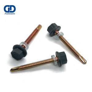 Manufacturer of Self-Drilling Roofing Screw Din 7504k - RAL8011 self drilling screw ,brown head screw – DD Fasteners