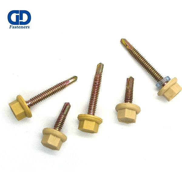 China Supplier Marutex Self Drilling Screws - Nylon head self drilling screw ,RAL screw, yellow head – DD Fasteners
